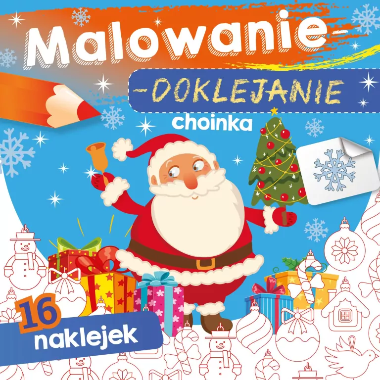 Malowanie-doklejanie. Choinka - tantis.pl