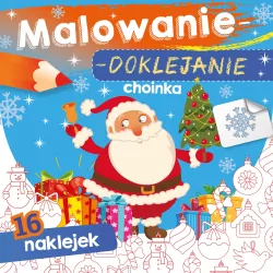 Malowanie-doklejanie. Choinka
