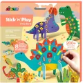 Wyklejanka Stick N Play. Świat dinozaurów - tantis.pl