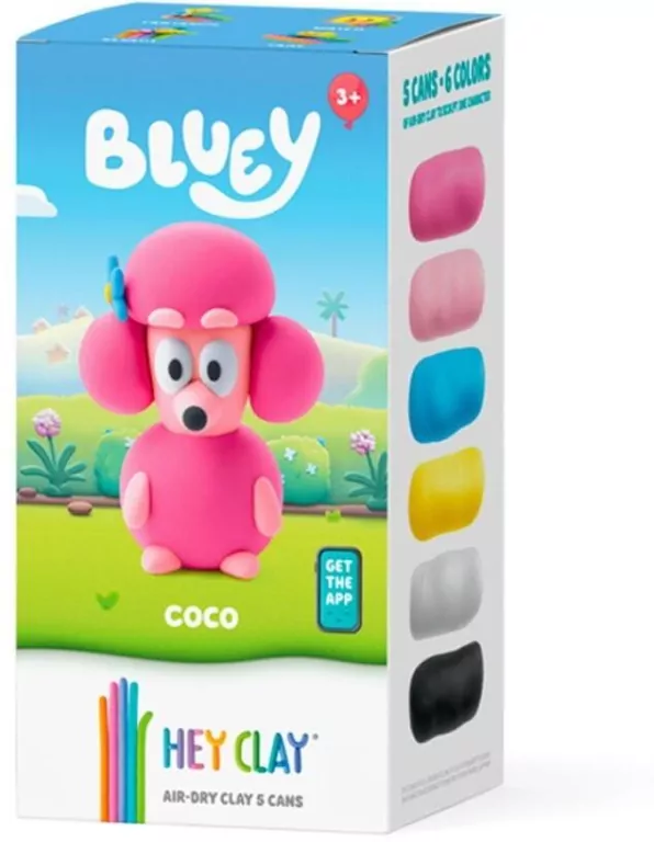 Hey Clay - Figurka Bluey Coco + akcesoriami 5pak - tantis.pl