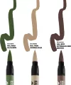AK Interactive: Real Colors Markers - RCM108 - Set - Late German AFV Camo Colors (3) - tantis.pl