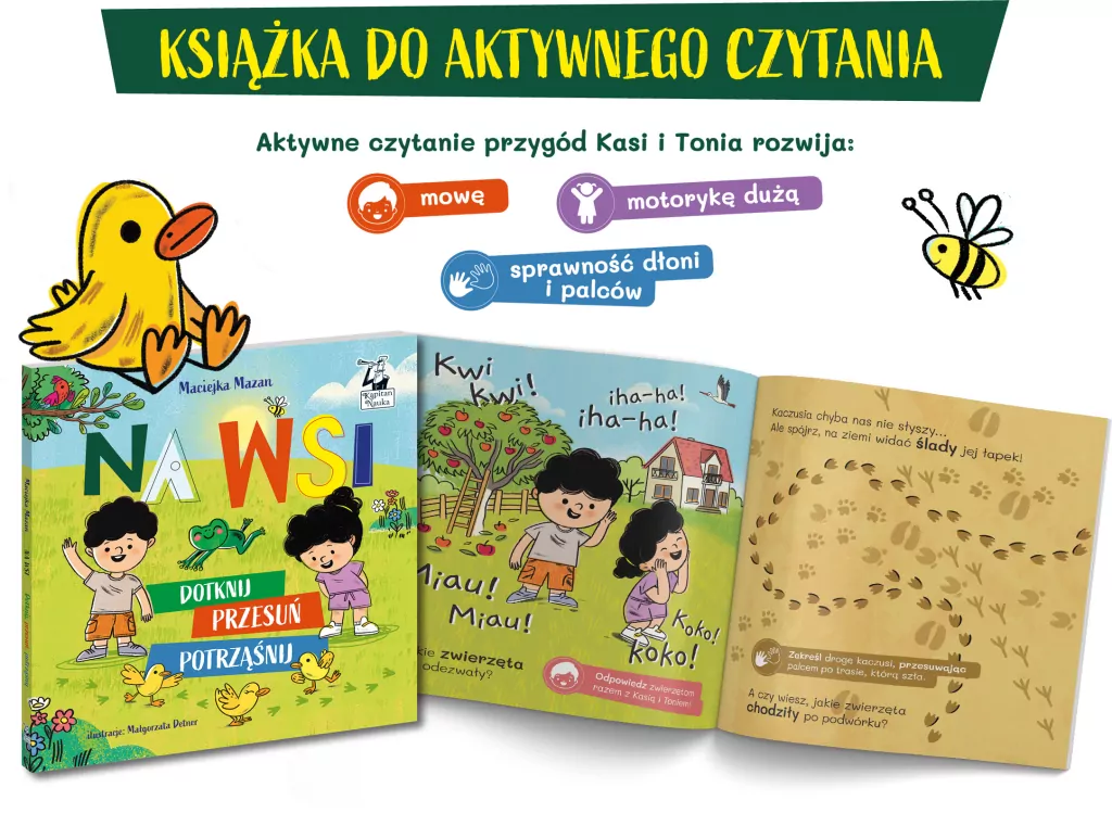 Na wsi. Dotknij, przesuń, potrząśnij. Kapitan Nauka - tantis.pl
