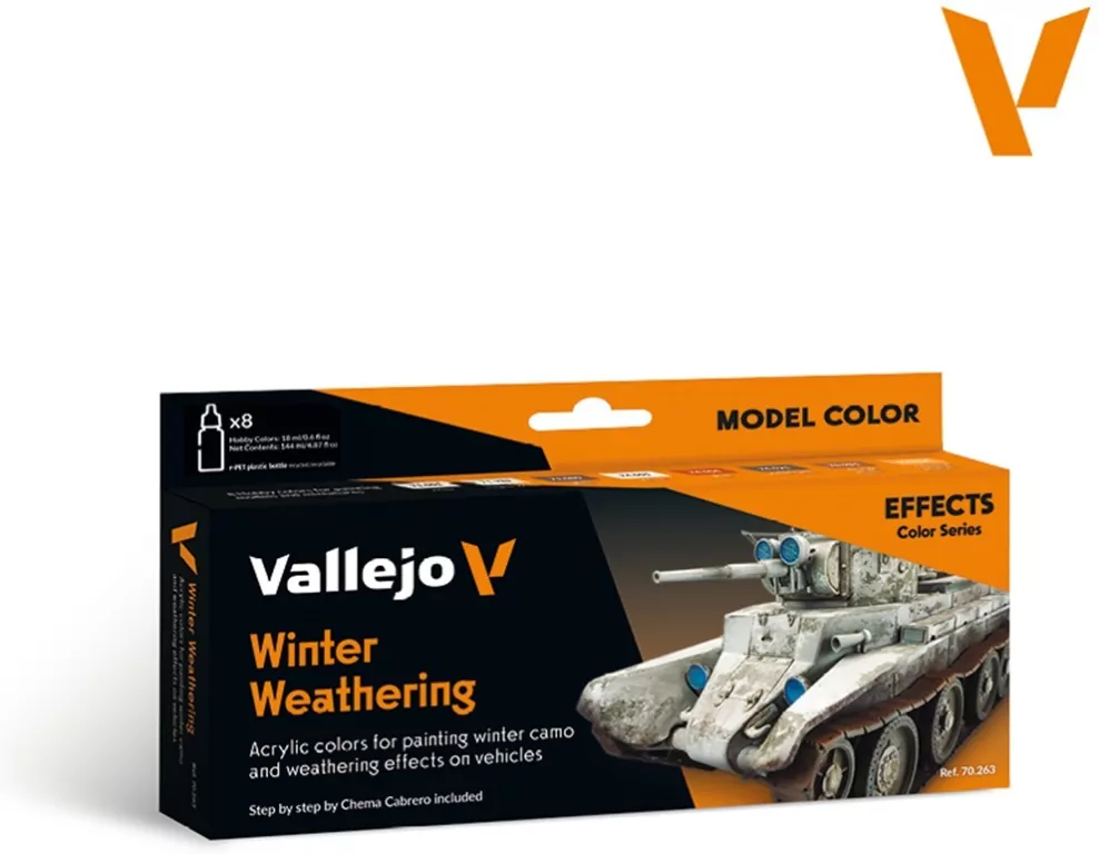 Vallejo: 70.263 - Model Color - Effects - Winter Weathering (8 x 18 ml) - tantis.pl