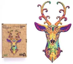 Puzzle drewniane eko. Szlachetny jeleń A3