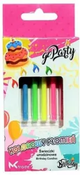 Świeczki urodzinowe z kolorowym płomieniem