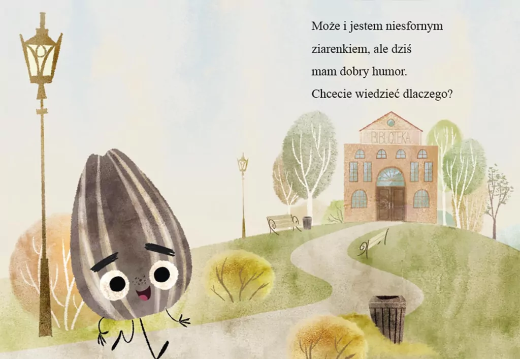 Niesforne Ziarenko idzie do biblioteki. Tryb czytania - tantis.pl