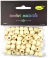 Koraliki drewniane kremowe 10mm 25g - tantis.pl