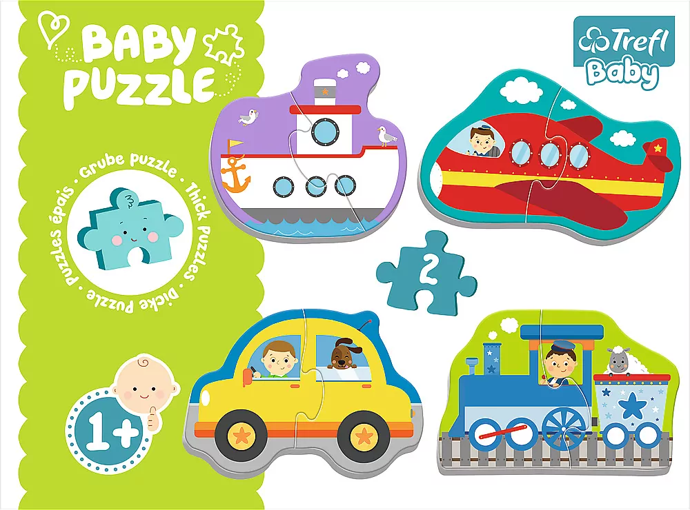 Pojazdy transportowe. Puzzle Baby Classic - tantis.pl