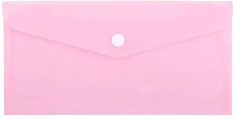 Teczka koperta DL PP pastel różowy - tantis.pl