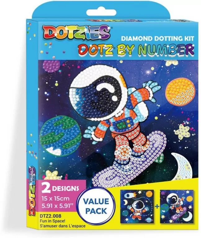 Diamond Dotz - Dotz By Number Fun In Space - tantis.pl