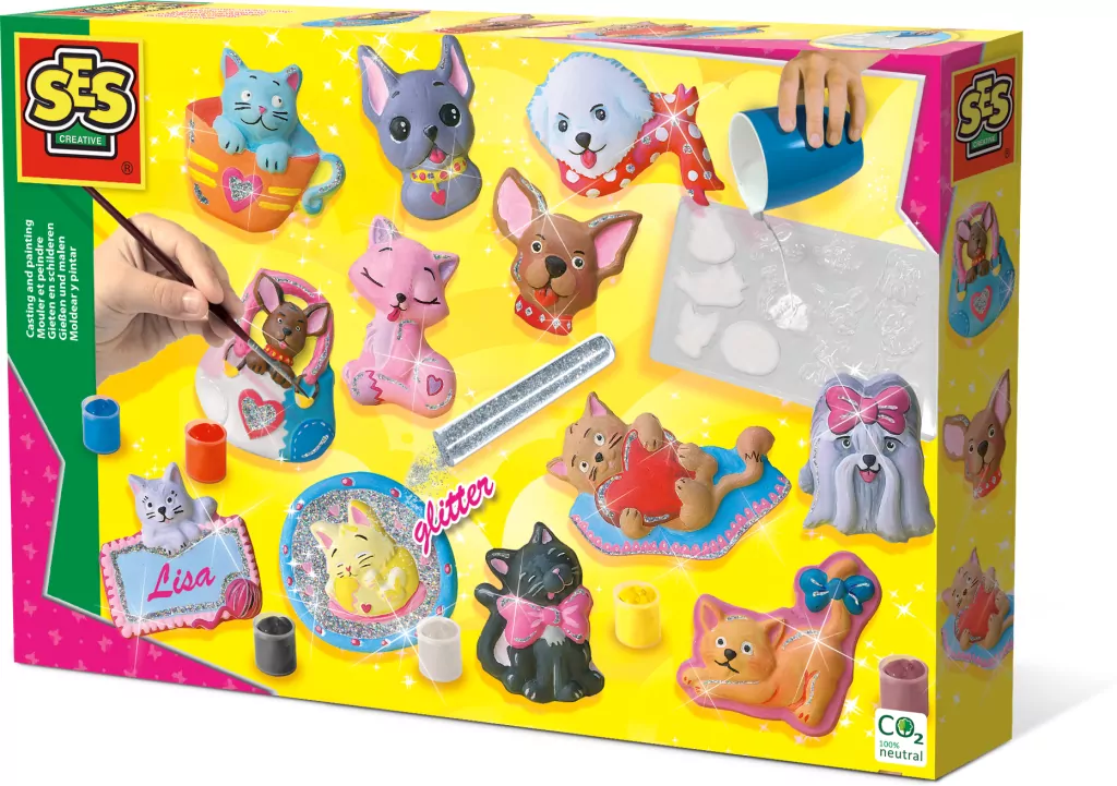 SES Creative. Zestaw kreatywny Kotki i Pieski - tantis.pl