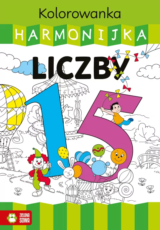 Kolorowanka harmonijka. Liczby - tantis.pl