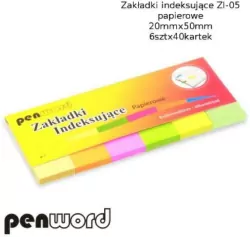 Zakładki indeksujące 20x50mm papierowe