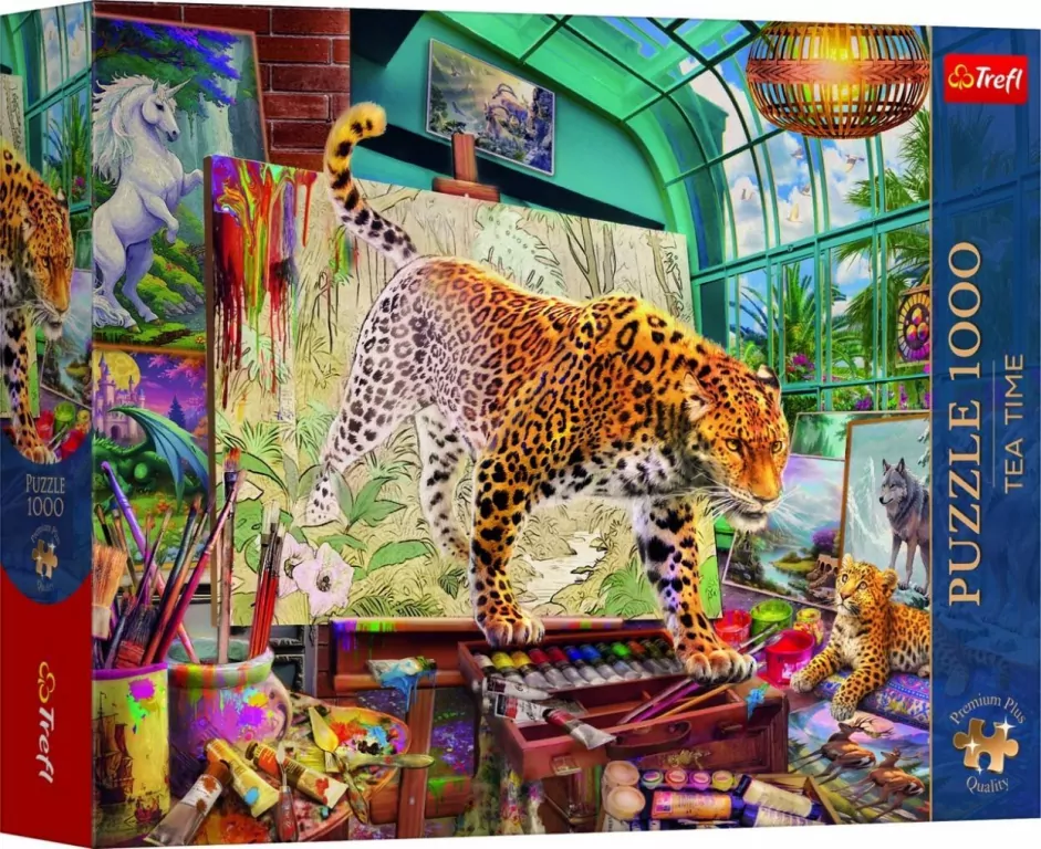 Puzzle 1000 Lamparty w pracowni malarskiej TREFL - tantis.pl