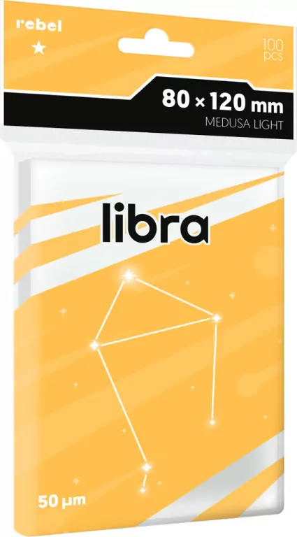 Koszulki na karty Rebel (80x120 mm) Libra Light, 100 sztuk - tantis.pl