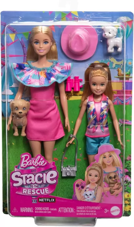 Barbie Stacie i Barbie 2-pak lalek - tantis.pl