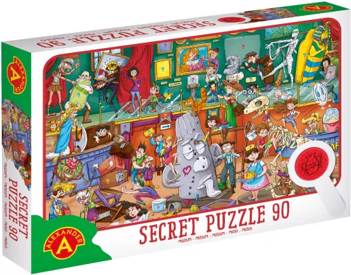 Puzzle 90 obserwacyjne z lupą. Muzeum
