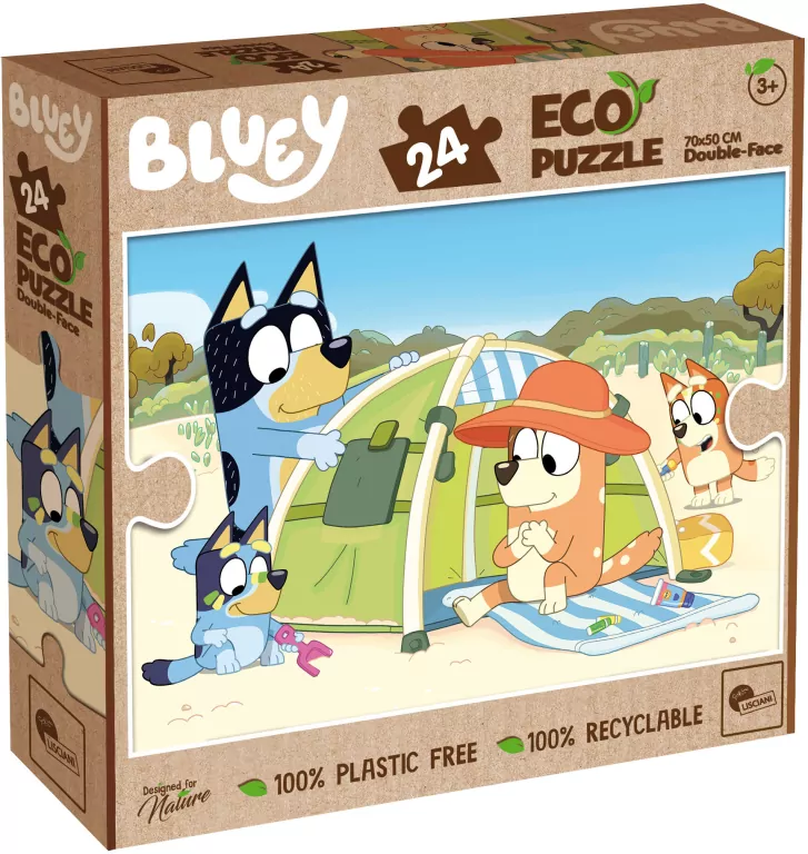 Puzzle 24 Bluey Eko dwustronne - tantis.pl