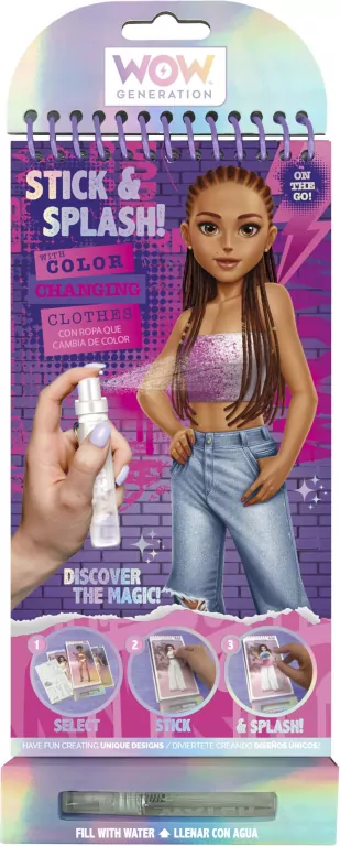 Zestaw kreatywny szkicownik WOW Splash and Create Mini WOW00142 - tantis.pl