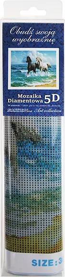 Mozaika diamentowa 5D - Konie 40x30cm - tantis.pl