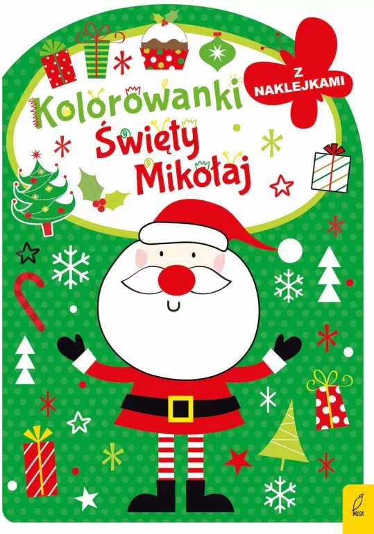 Święty Mikołaj. Kolorowanka z wykrojnikiem - tantis.pl