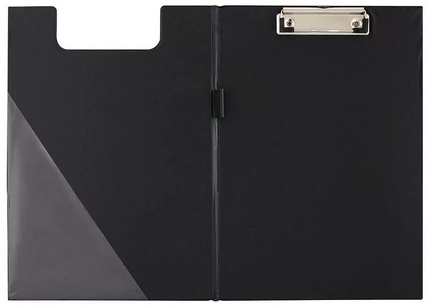 Deska A4 PVC z klipem i okładką. Czarna - tantis.pl