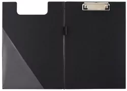 Deska A4 PVC z klipem i okładką. Czarna