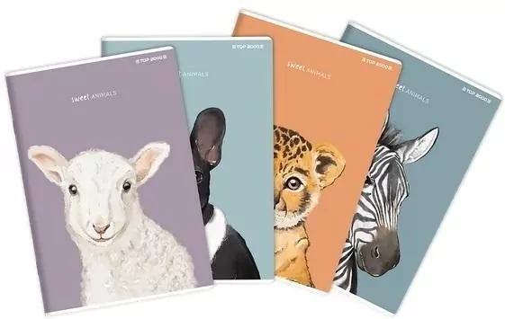 Zeszyt do słówek A6/32K Animal  TOP2000 - tantis.pl