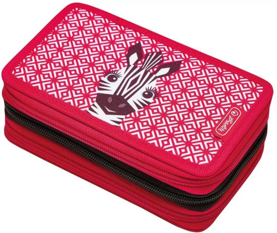 Piórnik 3-komorowy Cute Animals Zebra - tantis.pl
