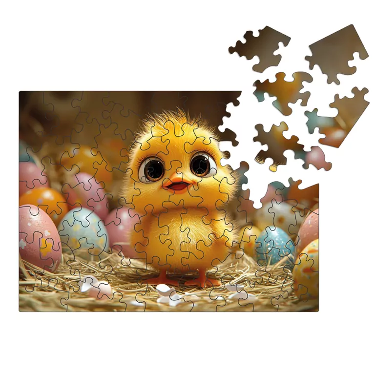 Puzzle drewniane 50 Wielkanocny kurczaczek ALEX - tantis.pl