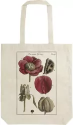 Torba bawełniana. Szoperka na ramię. Piwonia
