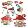 Dekoracje samoprzylepne papierowe 3D krasnale 8szt - tantis.pl
