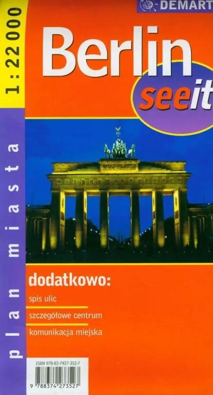 Berlin. Plan miasta 1:22 000 see it - tantis.pl