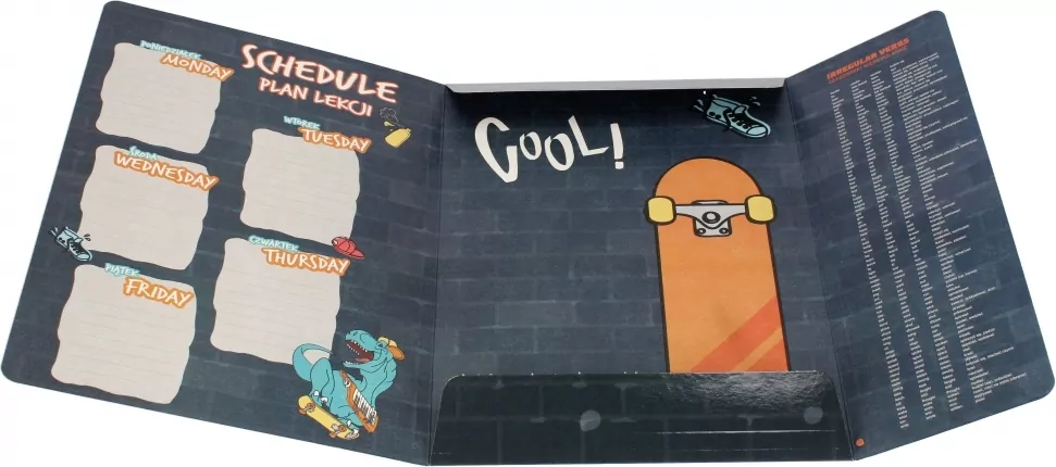 Teczka z gumką A4 Skate Dino - tantis.pl