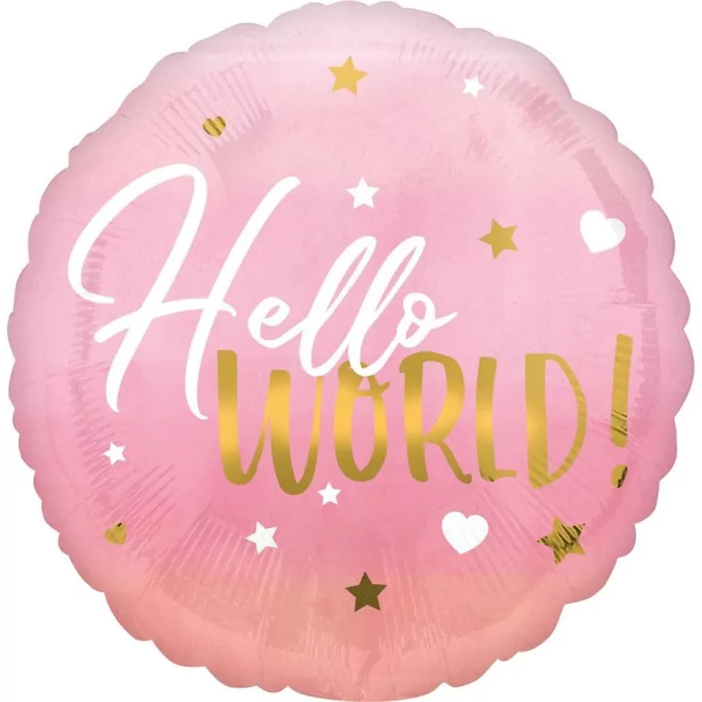 Balon foliowy Hello World - tantis.pl