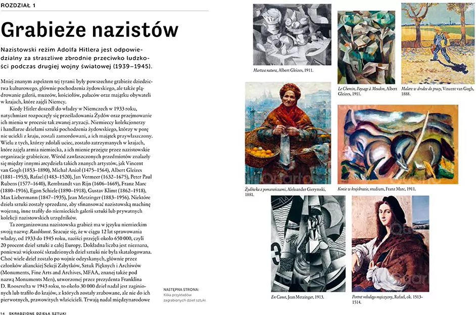 Skradzione dzieła sztuki. 50 dzieł sztuki... - tantis.pl
