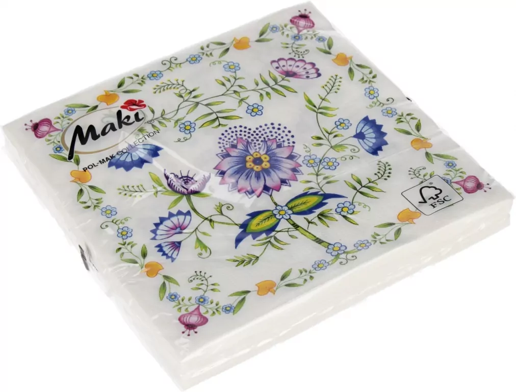 SERWETKA PAP 3W 330X330 KWIAT 59501 PM OP - tantis.pl