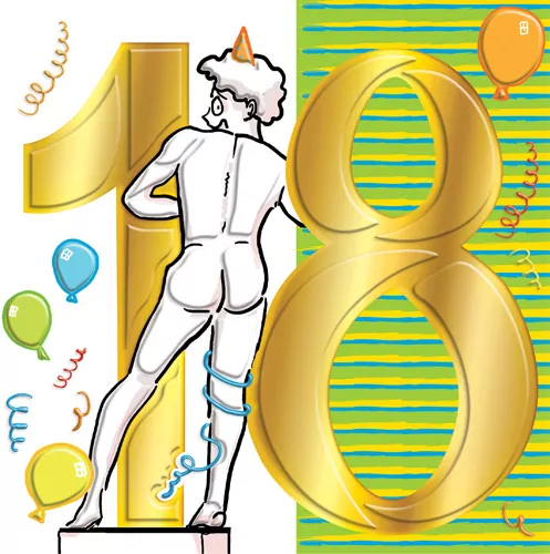 Karnet KW Urodziny Osiemnastka - Posąg - tantis.pl