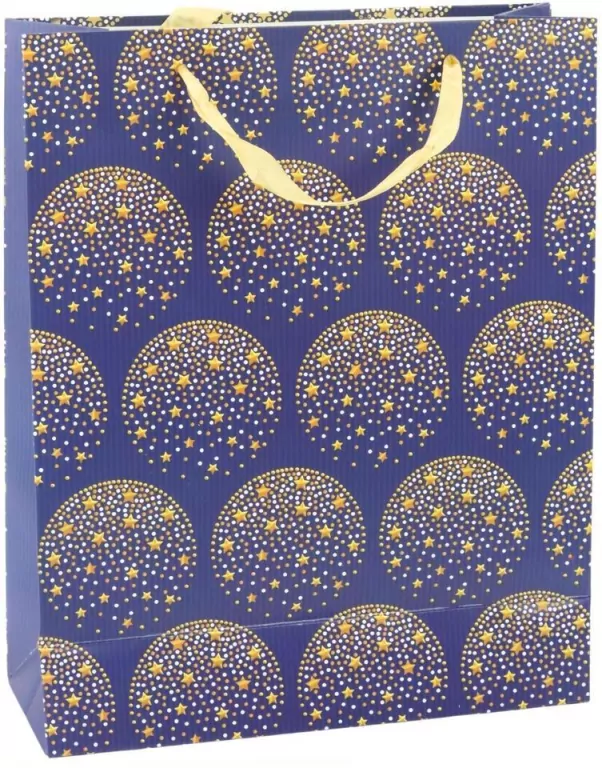 Torebka prezentowa granatowa 32c26c12cm - tantis.pl