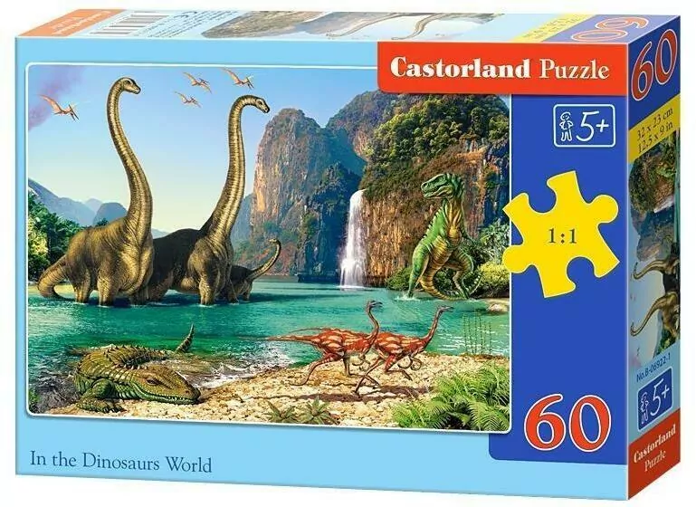 Puzzle 60. Świat Dinozaurów. In the Dinosaurs World - tantis.pl