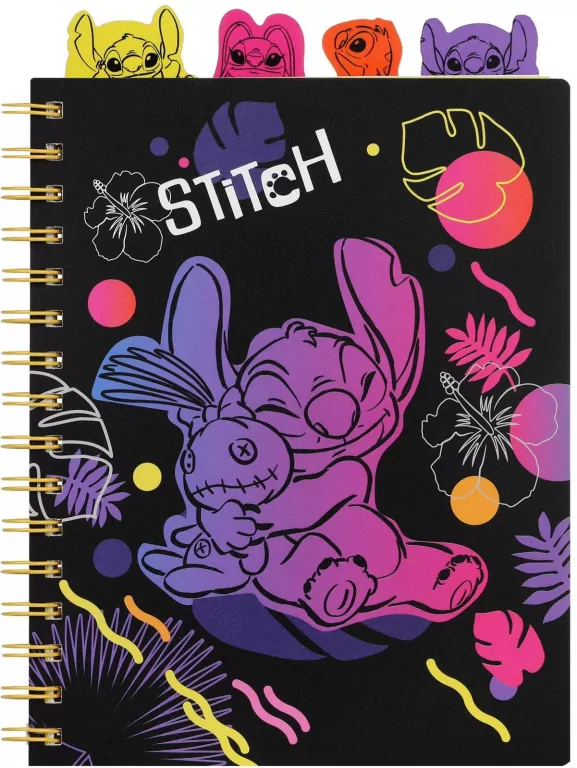 Kołobrulion A5 Disney Black Stitch 100 kartek wzór 2 - tantis.pl