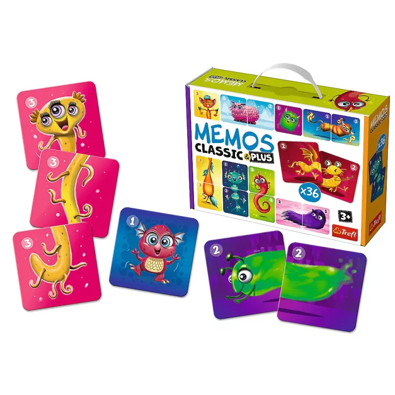 Memo Classic&Plus. Cute monsters - tantis.pl