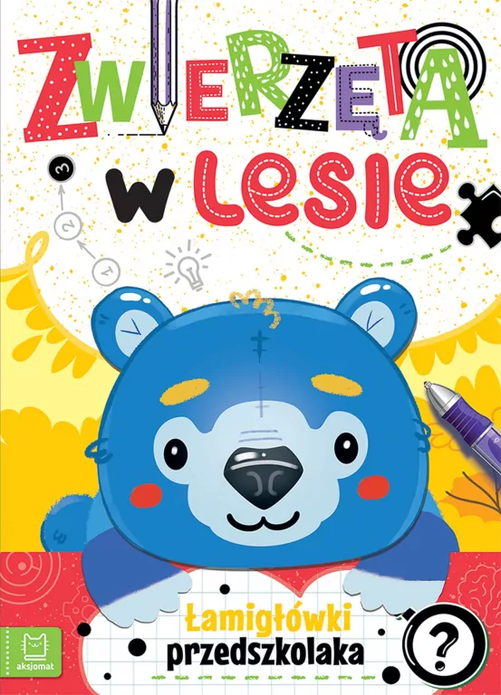 Zwierzęta w lesie. Łamigłówki przedszkolaka - tantis.pl