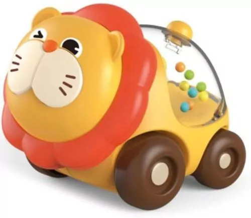 Samochodzik lew i gra logiczna - Carotina Baby - tantis.pl