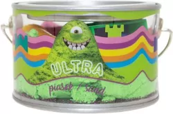 Ultra Piasek puszka 200 g. 5 foremek zamek, pomarańczowy