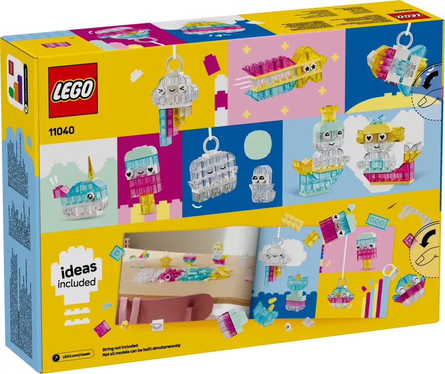 LEGO® Classic. Magiczny zestaw z przezroczystymi klockami 11040 - tantis.pl