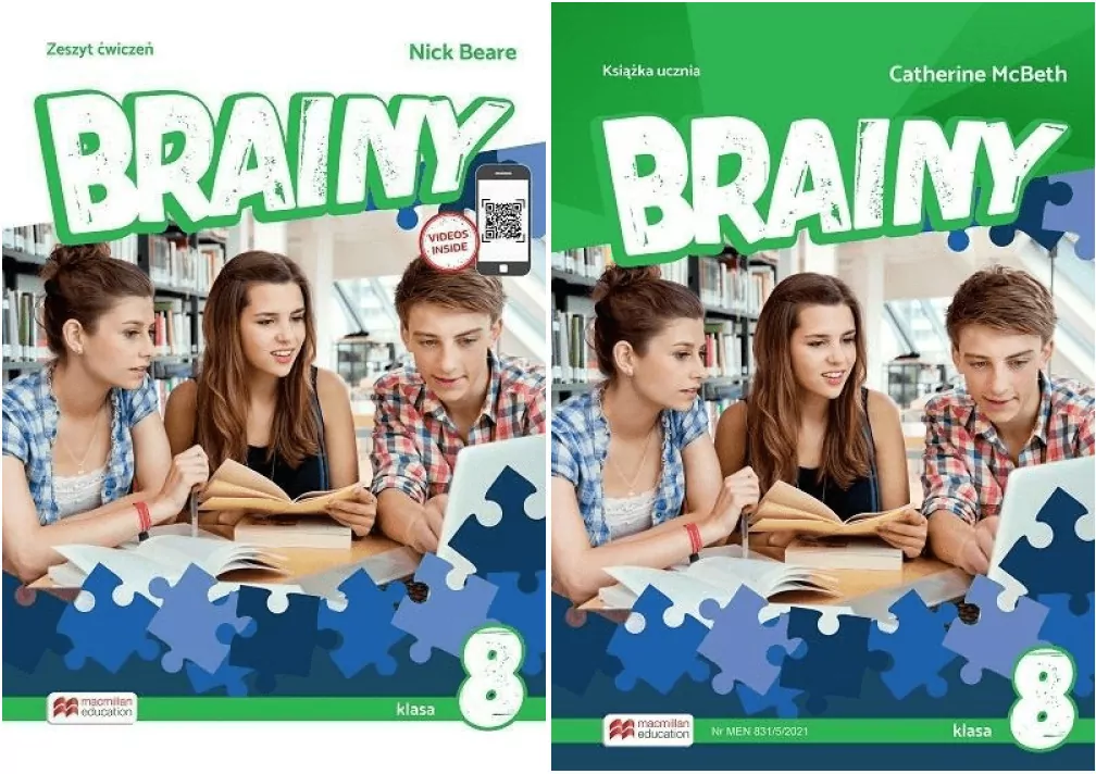 Pakiet: Brainy 8. Książka ucznia / Zeszyt ćwiczeń. Język angielski - tantis.pl