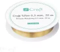 Drucik metalowy złoty 0,3mm 20m - tantis.pl