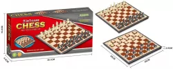Szachy 2w1 magnetyczne 30x30x2,5cm