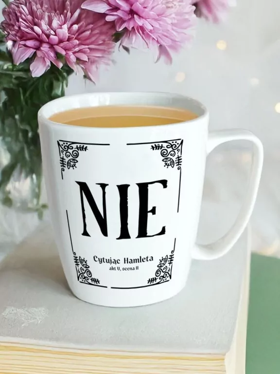 Kubek Cytując Hamleta: Nie - tantis.pl